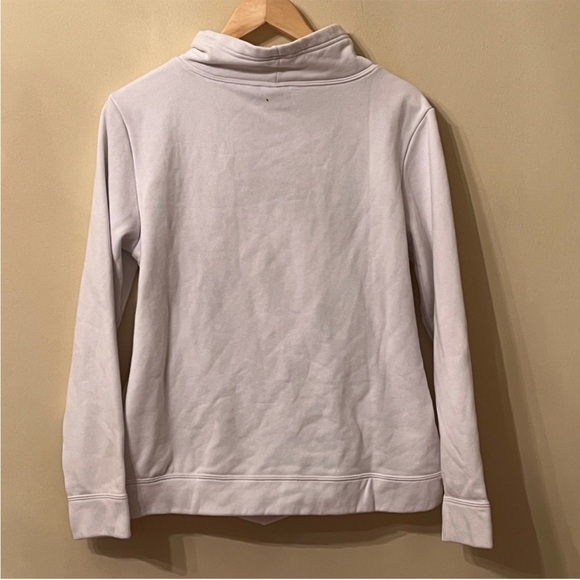 WOMENS LARGE PUMA GOLD LOGO COWL NECK HOODIE SWEATSHIRT - Picture 3 of 5